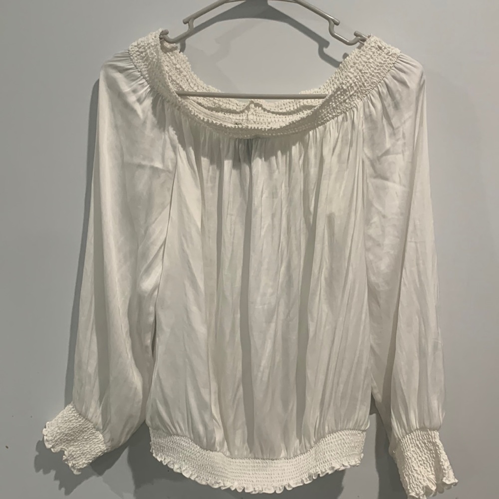 White off the shoulder blouse